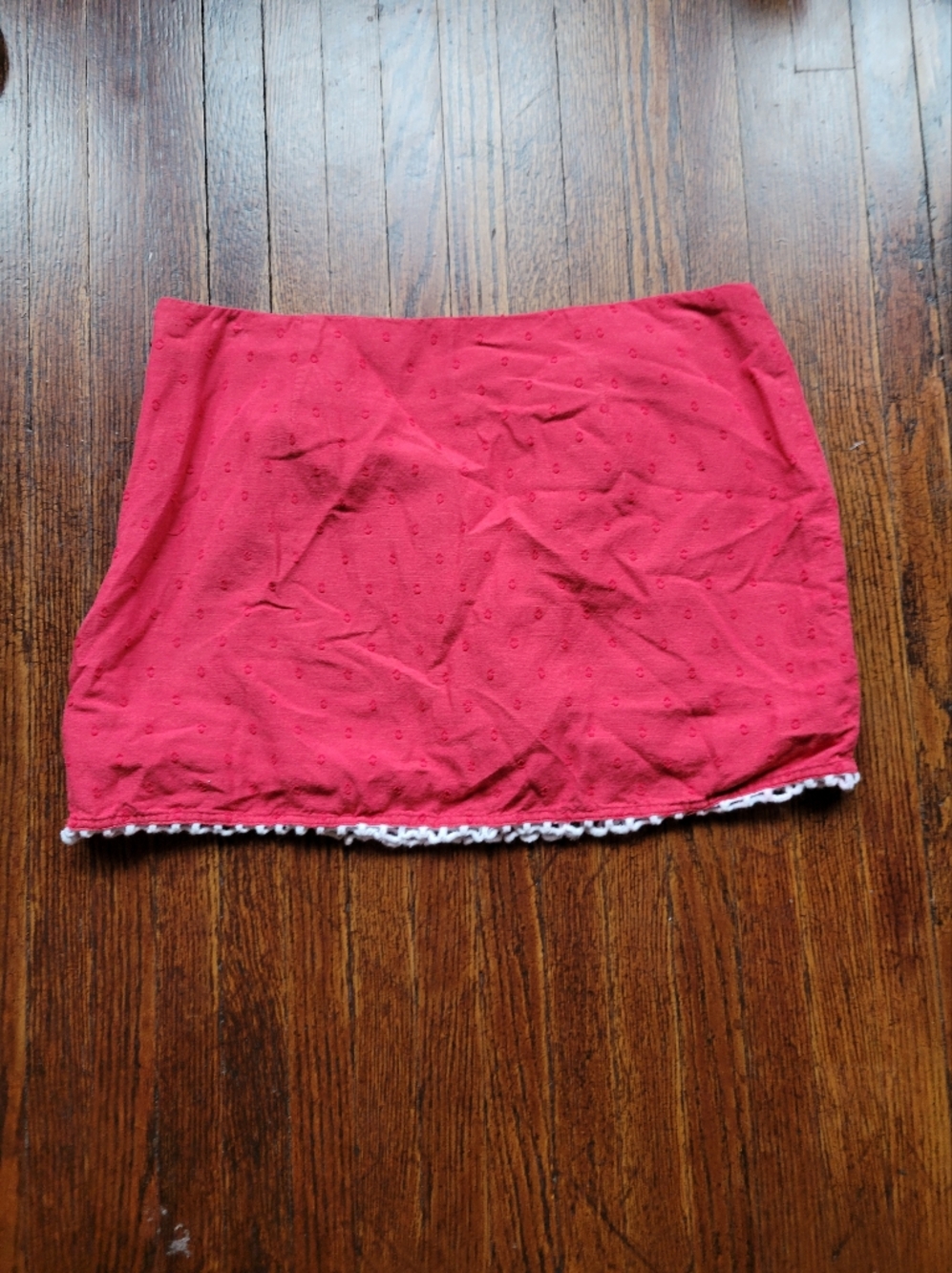 West Of Melrose Red/ White Trim Mini Skirt Size Small, Travel Casual Vacation - Picture 7 of 12